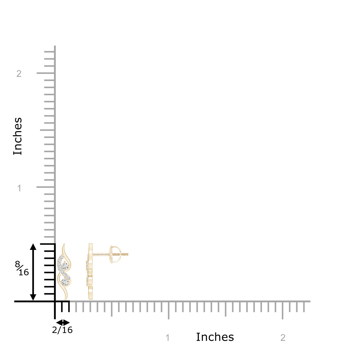 F-G, VS / 0.11 CT / 14 KT Yellow Gold