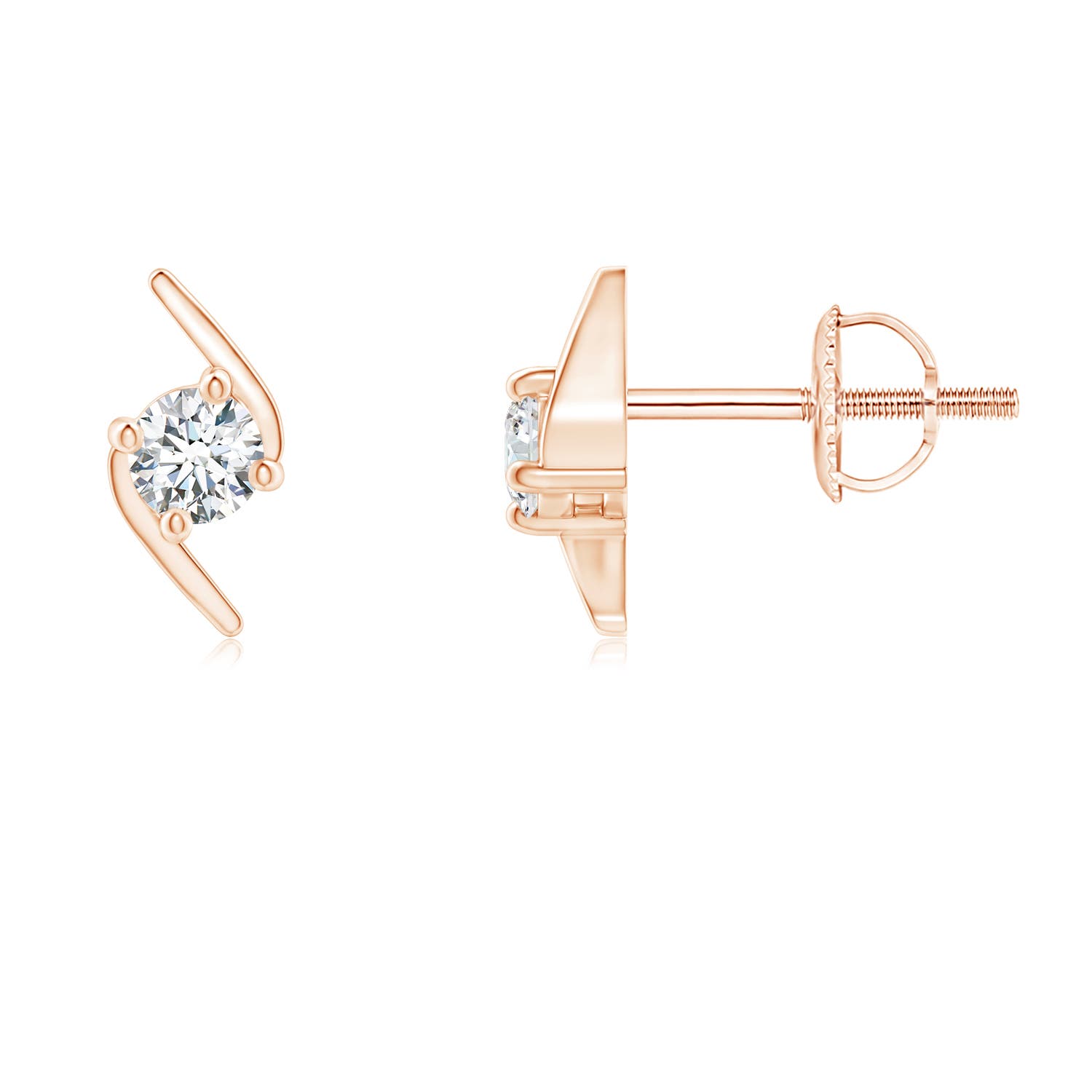 G, VS2 / 0.21 CT / 14 KT Rose Gold