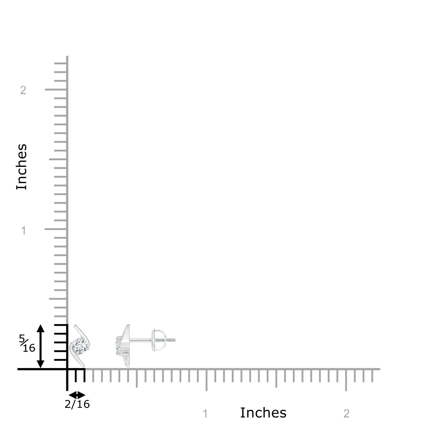 G, VS2 / 0.21 CT / 14 KT White Gold