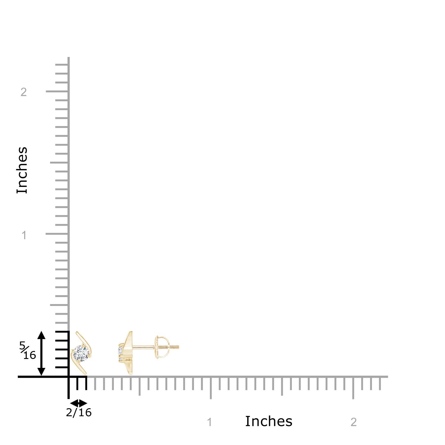 G, VS2 / 0.21 CT / 14 KT Yellow Gold