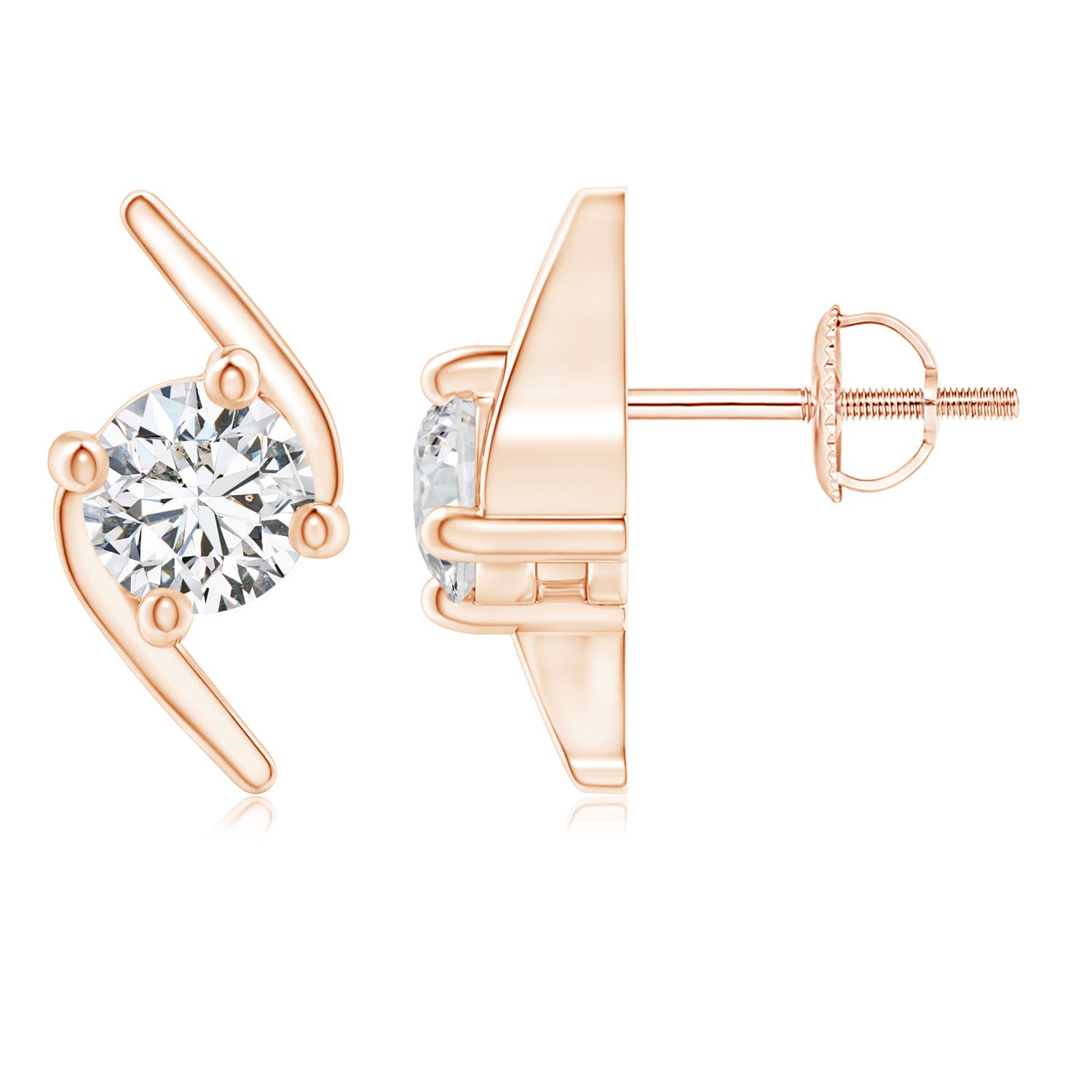 H, SI2 / 0.94 CT / 14 KT Rose Gold