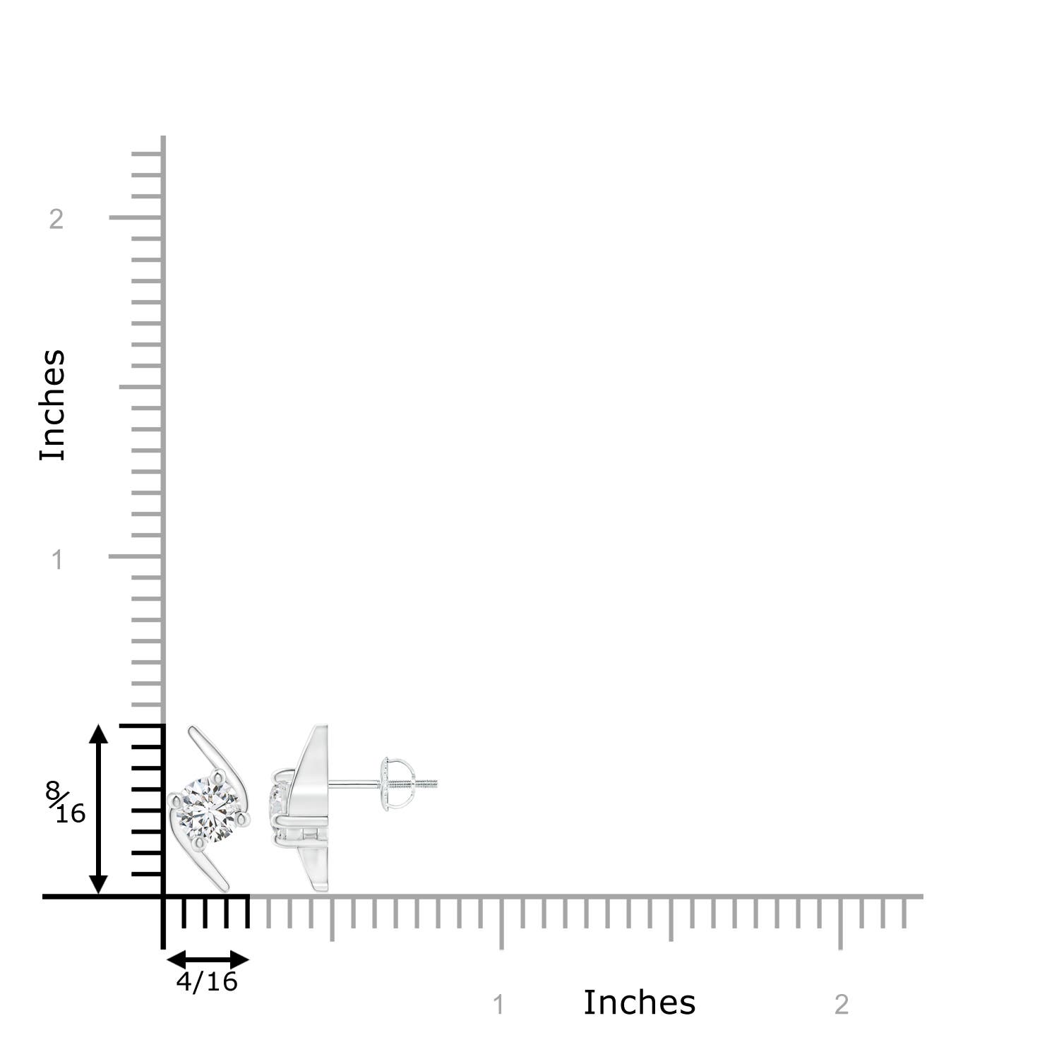 H, SI2 / 0.94 CT / 14 KT White Gold