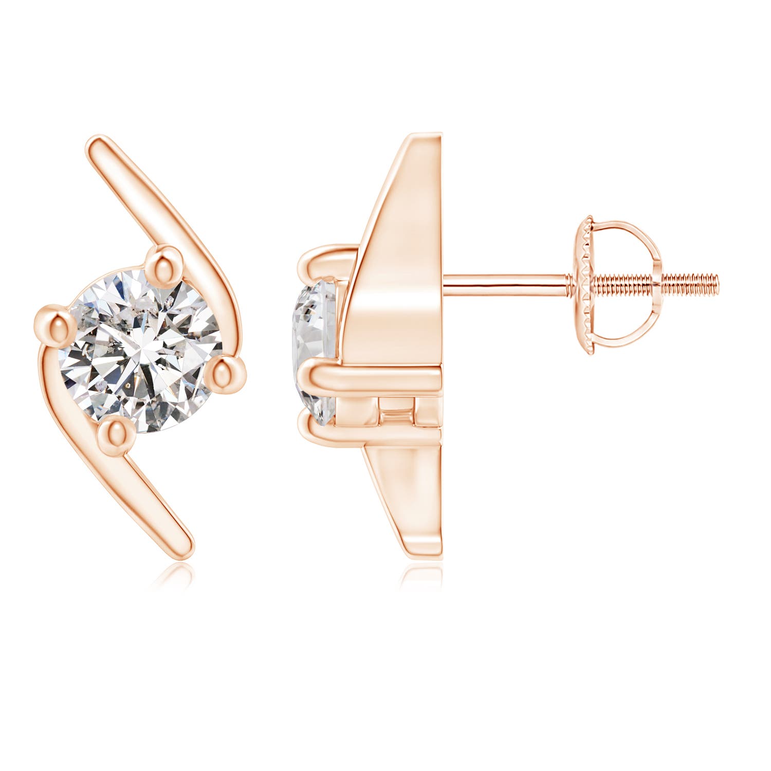 I-J, I1-I2 / 0.94 CT / 14 KT Rose Gold