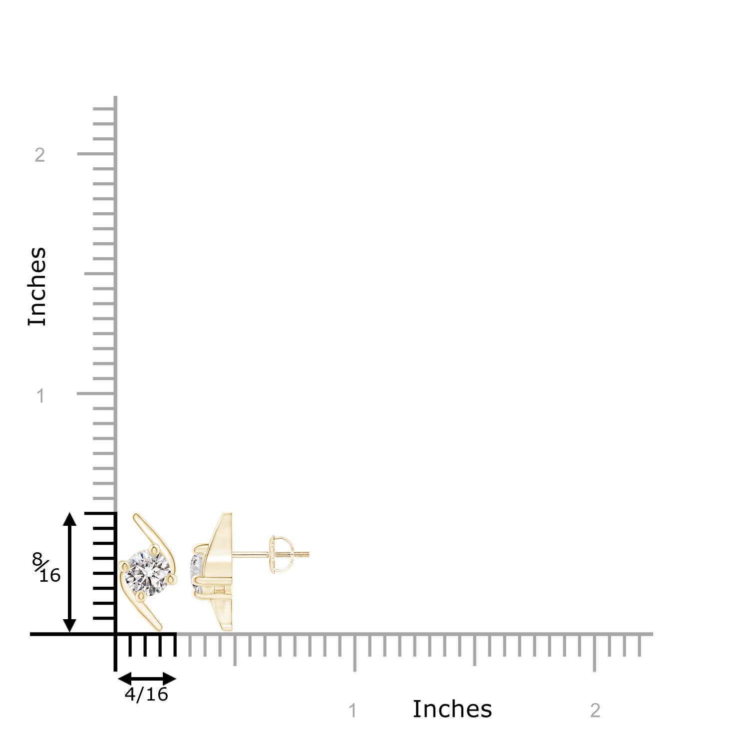 I-J, I1-I2 / 0.94 CT / 14 KT Yellow Gold