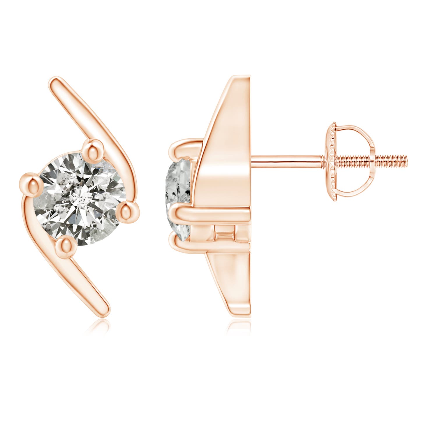 K, I3 / 0.94 CT / 14 KT Rose Gold