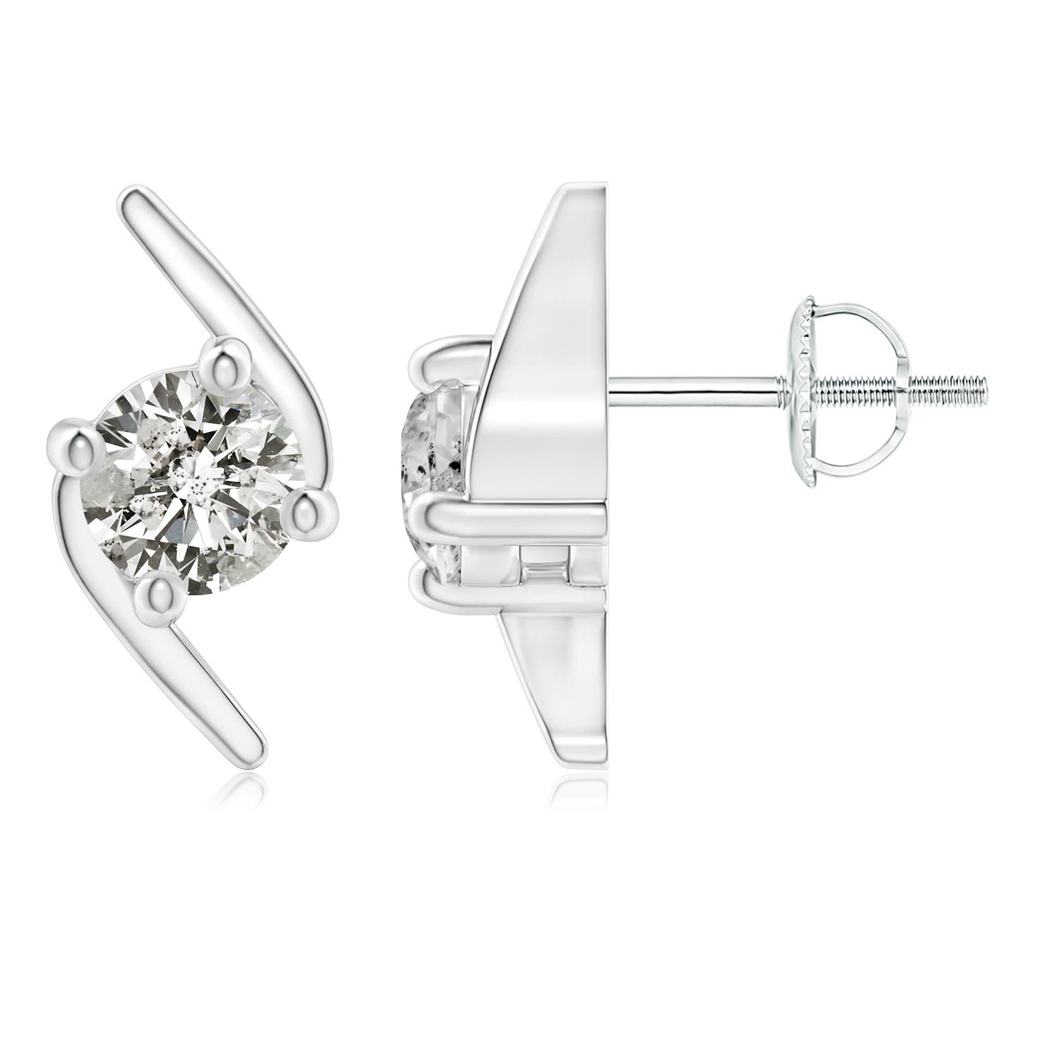 K, I3 / 0.94 CT / 14 KT White Gold