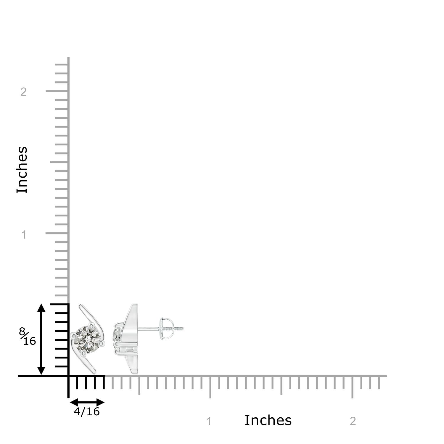 K, I3 / 0.94 CT / 14 KT White Gold