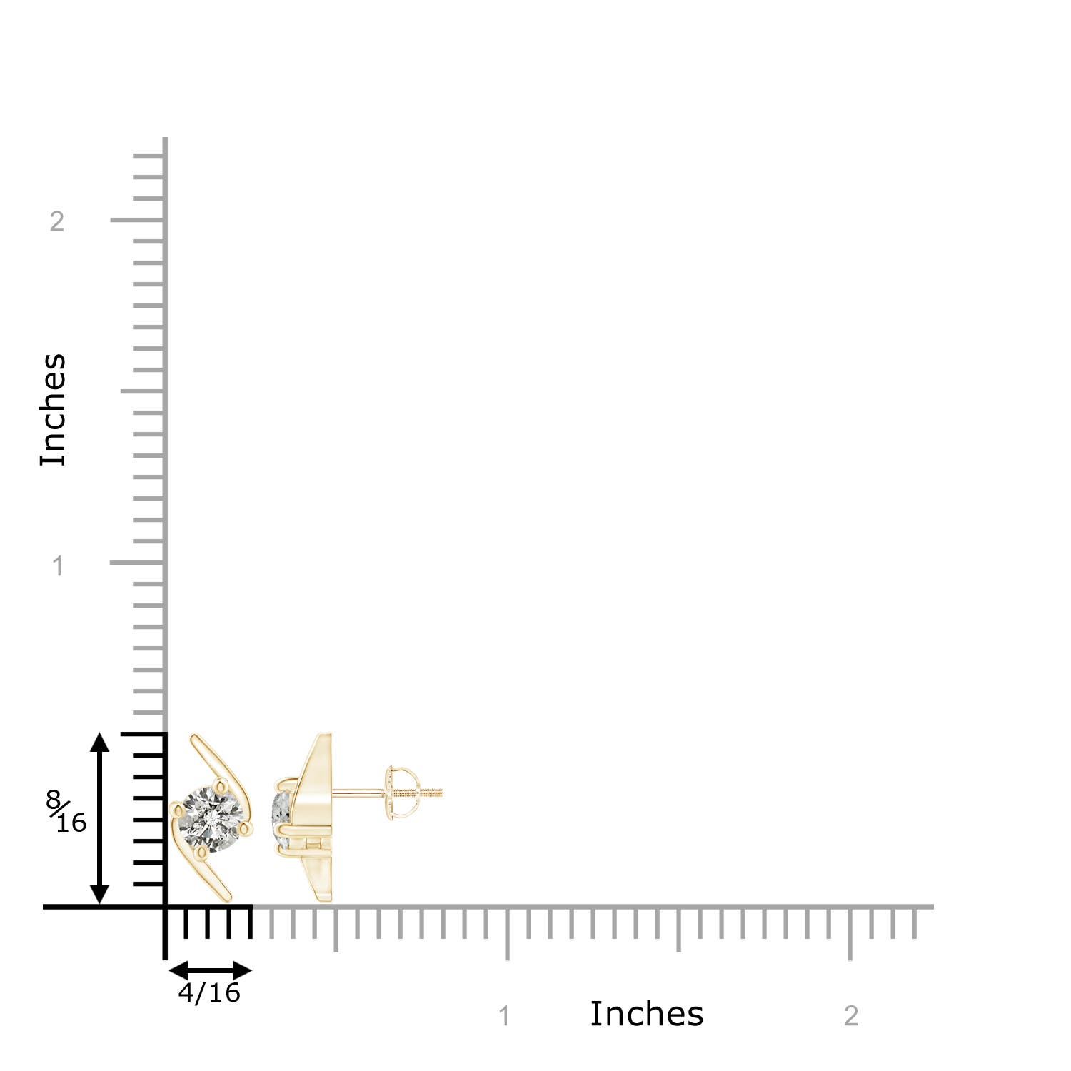 K, I3 / 0.94 CT / 14 KT Yellow Gold