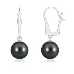 White Gold White Gold Tahitian Pearl Earrings
