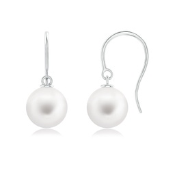 Fashion White Gold Freshwater Pearl Earrings