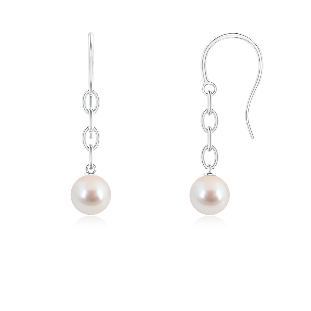 Cherry Blossom Akoya Cultured Pearl and Diamond Drop Earrings - Kennedy