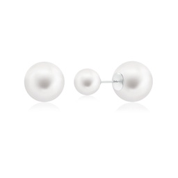 Freshwater Pearl Solitaire Stud Earrings