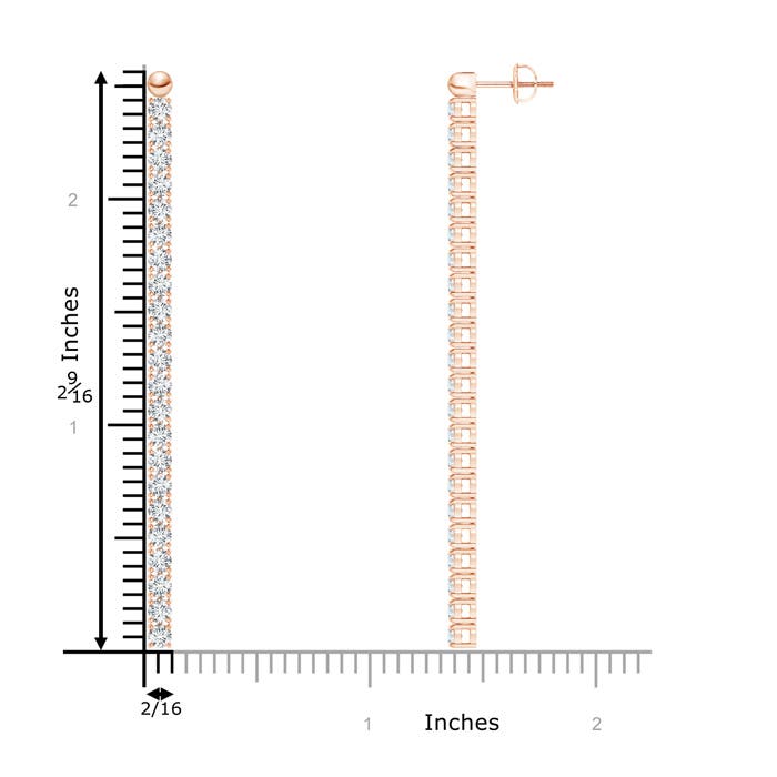 G, VS2 / 3.43 CT / 14 KT Rose Gold