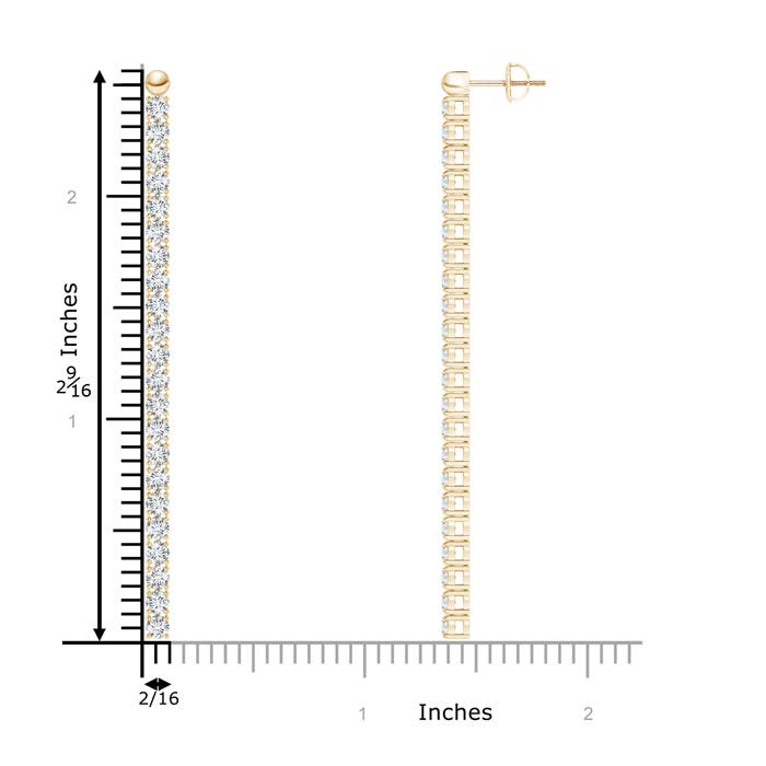 G, VS2 / 3.43 CT / 14 KT Yellow Gold