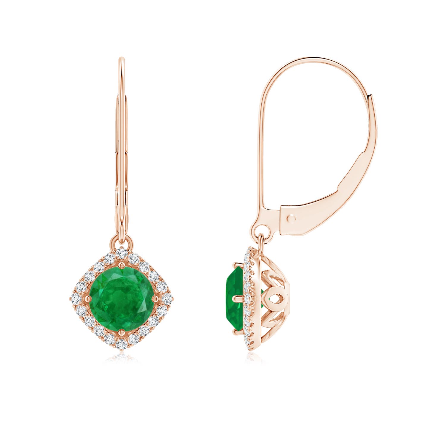 AA - Emerald / 1.04 CT / 14 KT Rose Gold