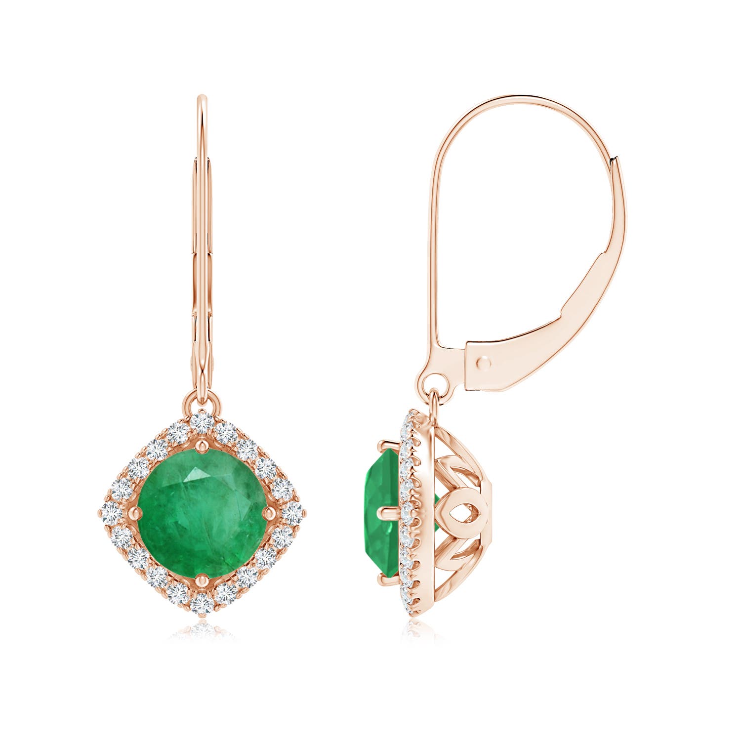 A - Emerald / 1.74 CT / 14 KT Rose Gold