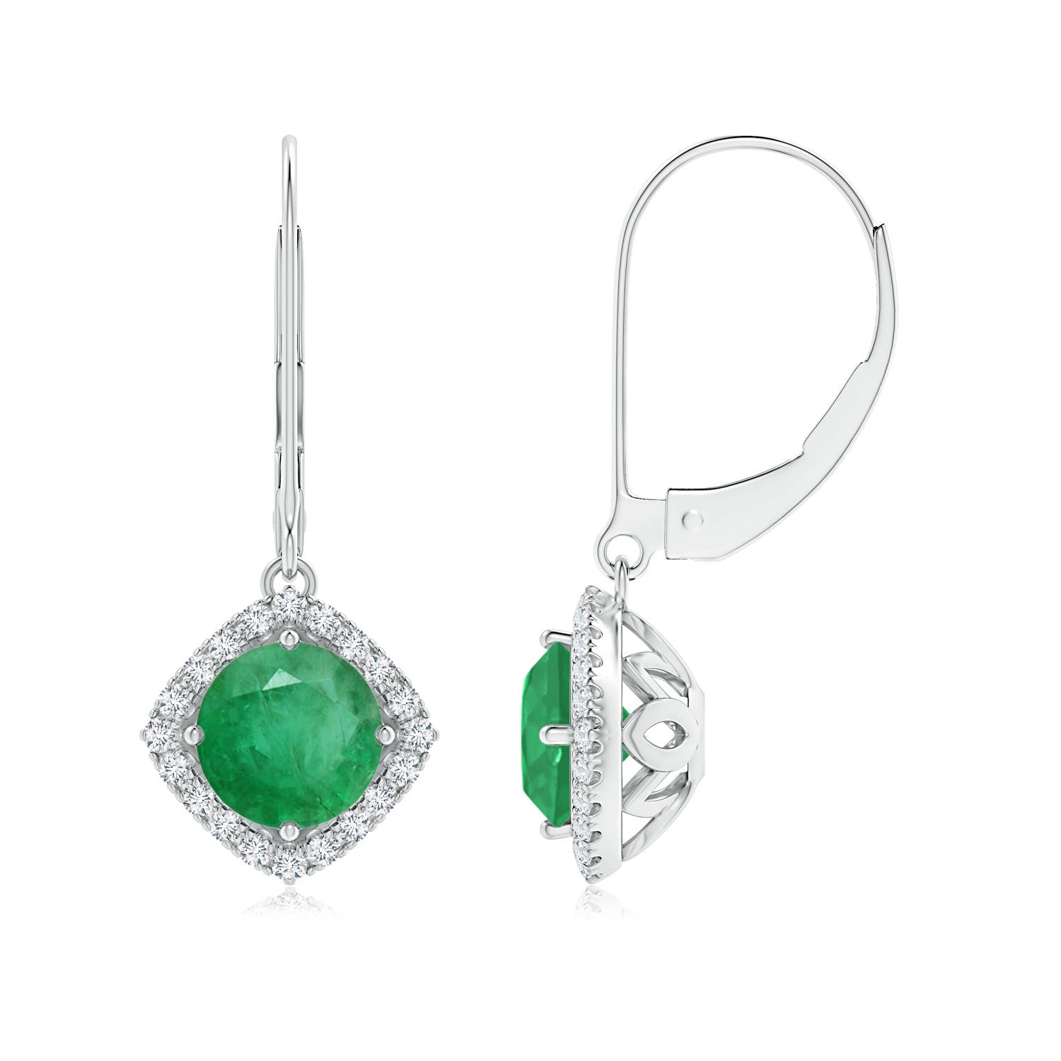 A - Emerald / 1.74 CT / 14 KT White Gold