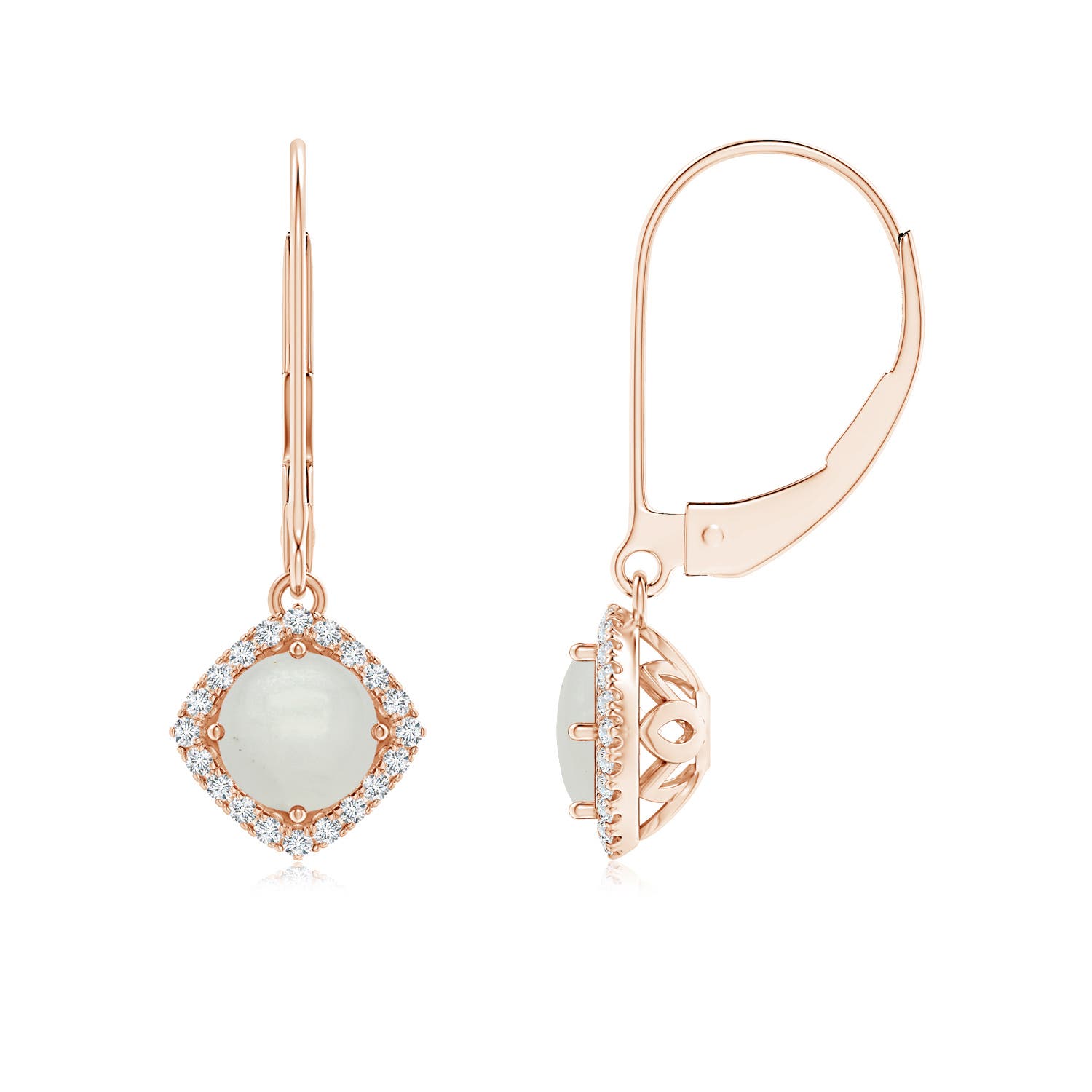 A - Moonstone / 1.02 CT / 14 KT Rose Gold