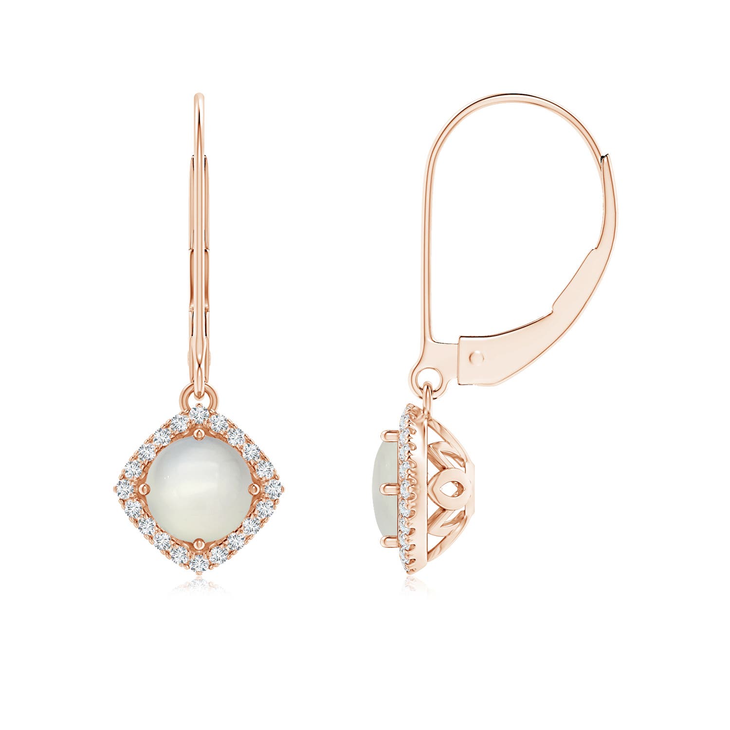 AAA - Moonstone / 1.02 CT / 14 KT Rose Gold