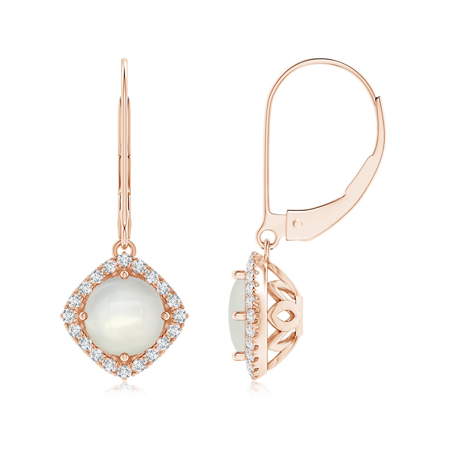 AAAA - Moonstone / 1.84 CT / 14 KT Rose Gold