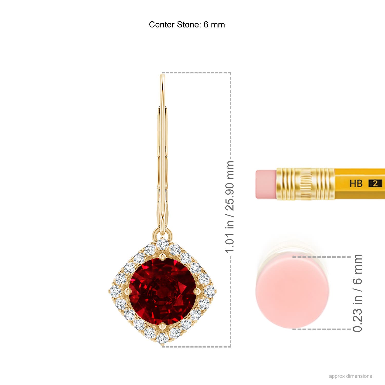 AAAA - Ruby / 2.24 CT / 14 KT Yellow Gold