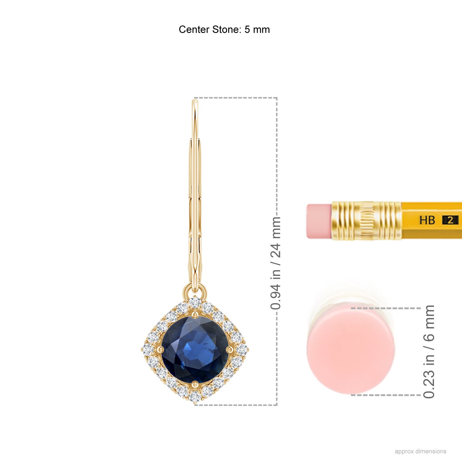 AA - Blue Sapphire / 1.32 CT / 14 KT Yellow Gold