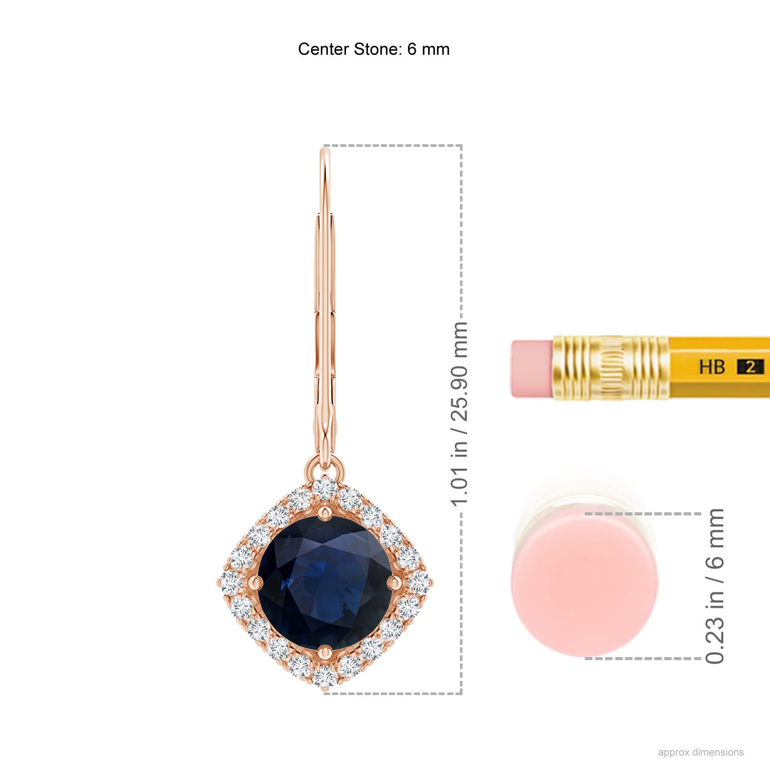 A - Blue Sapphire / 2.24 CT / 14 KT Rose Gold