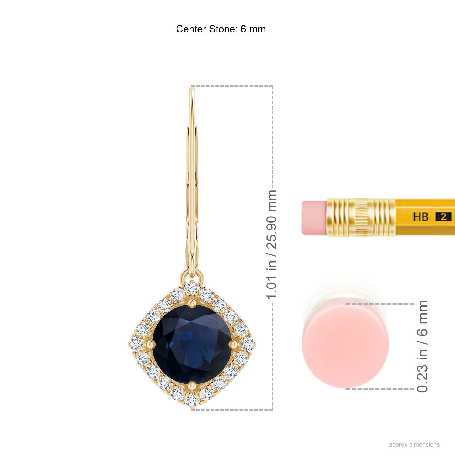 A - Blue Sapphire / 2.24 CT / 14 KT Yellow Gold