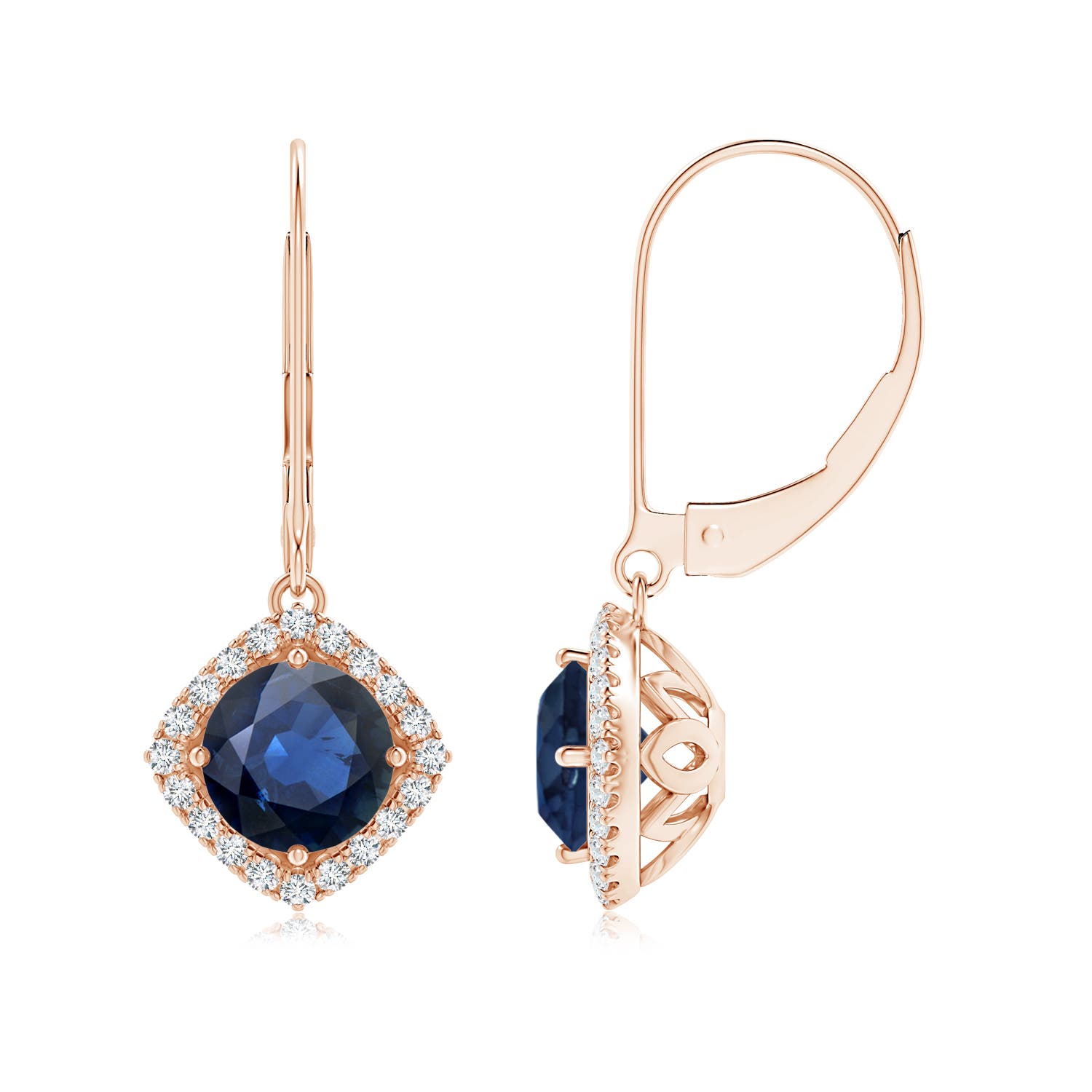 AA - Blue Sapphire / 2.24 CT / 14 KT Rose Gold