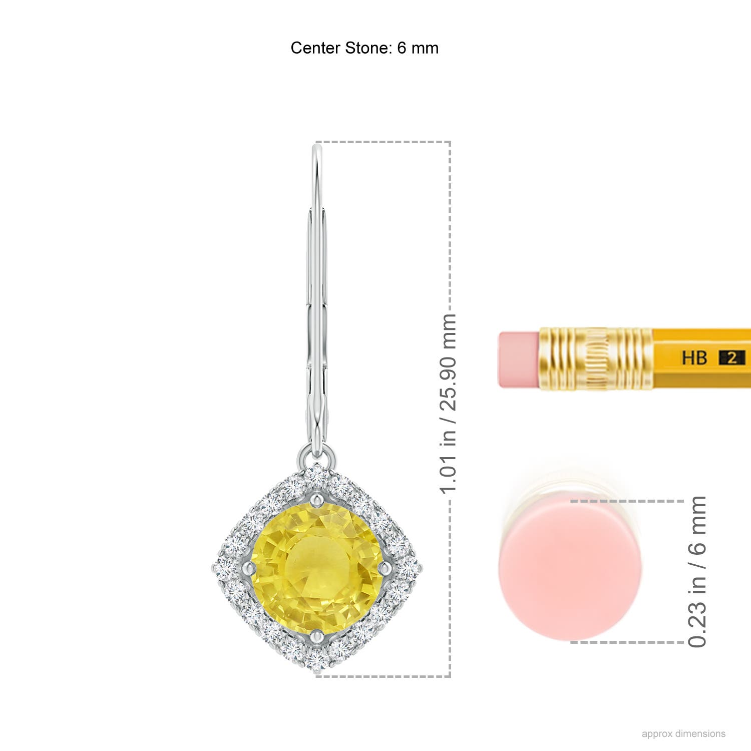 A - Yellow Sapphire / 2.24 CT / 14 KT White Gold