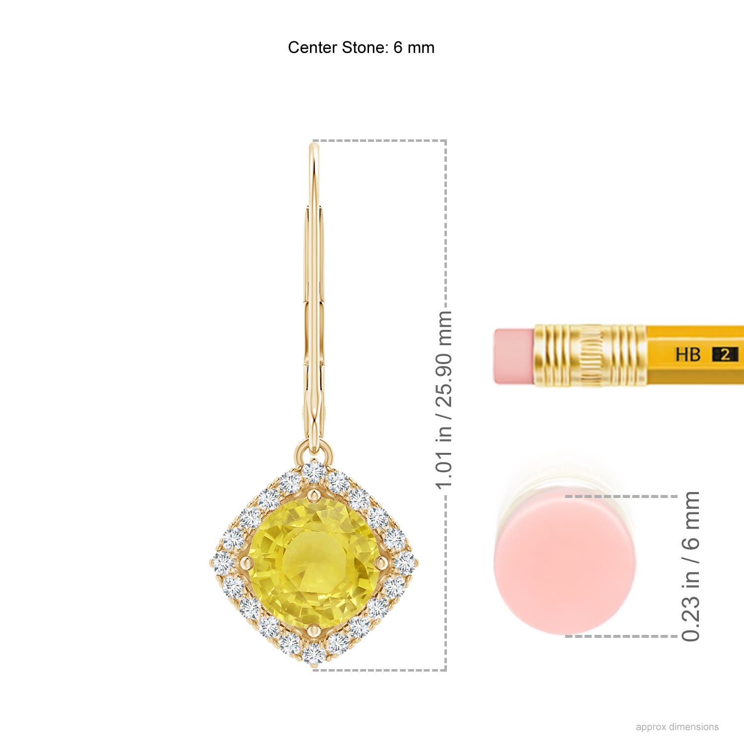 A - Yellow Sapphire / 2.24 CT / 14 KT Yellow Gold