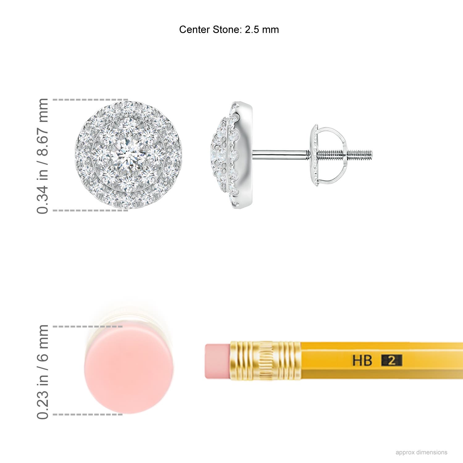 G, VS2 / 0.59 CT / 14 KT White Gold