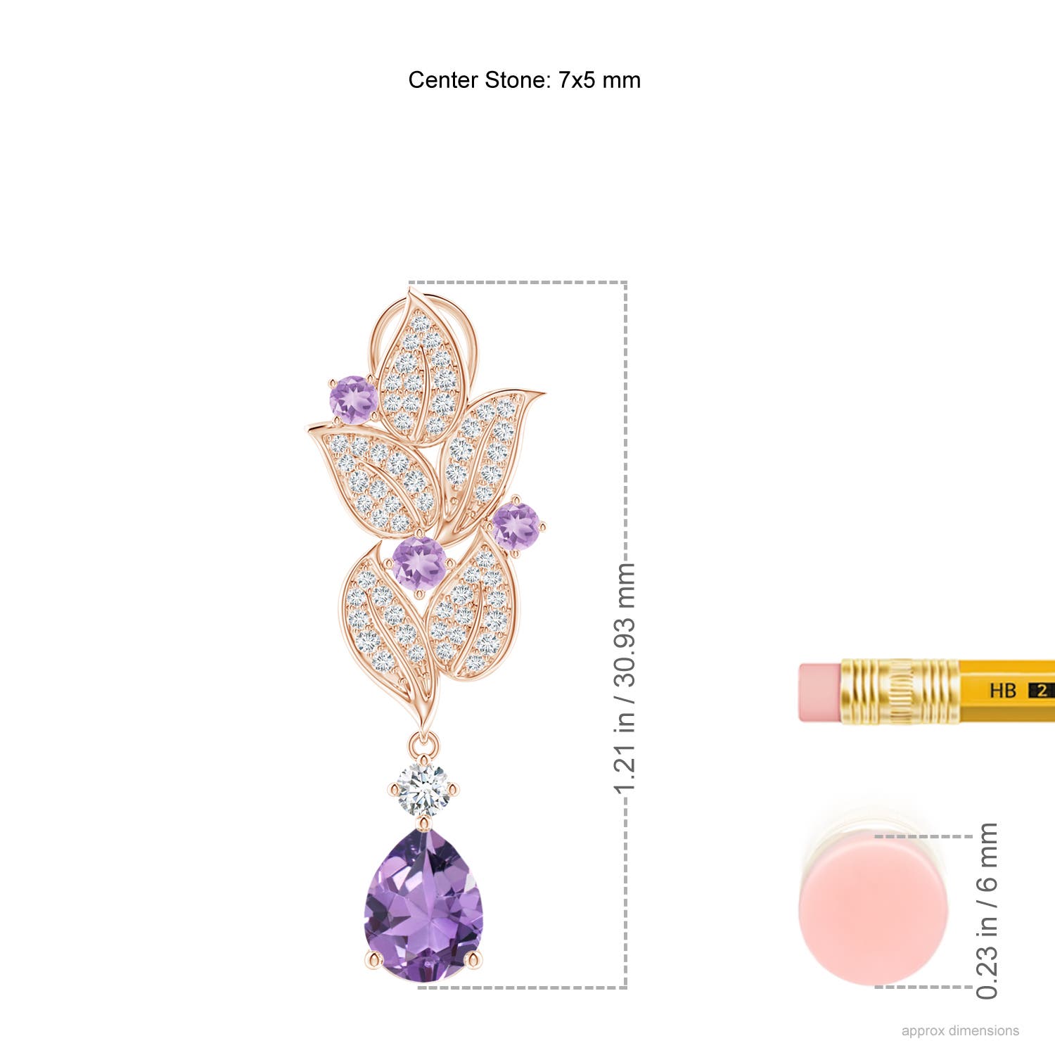 A - Amethyst / 1.98 CT / 14 KT Rose Gold