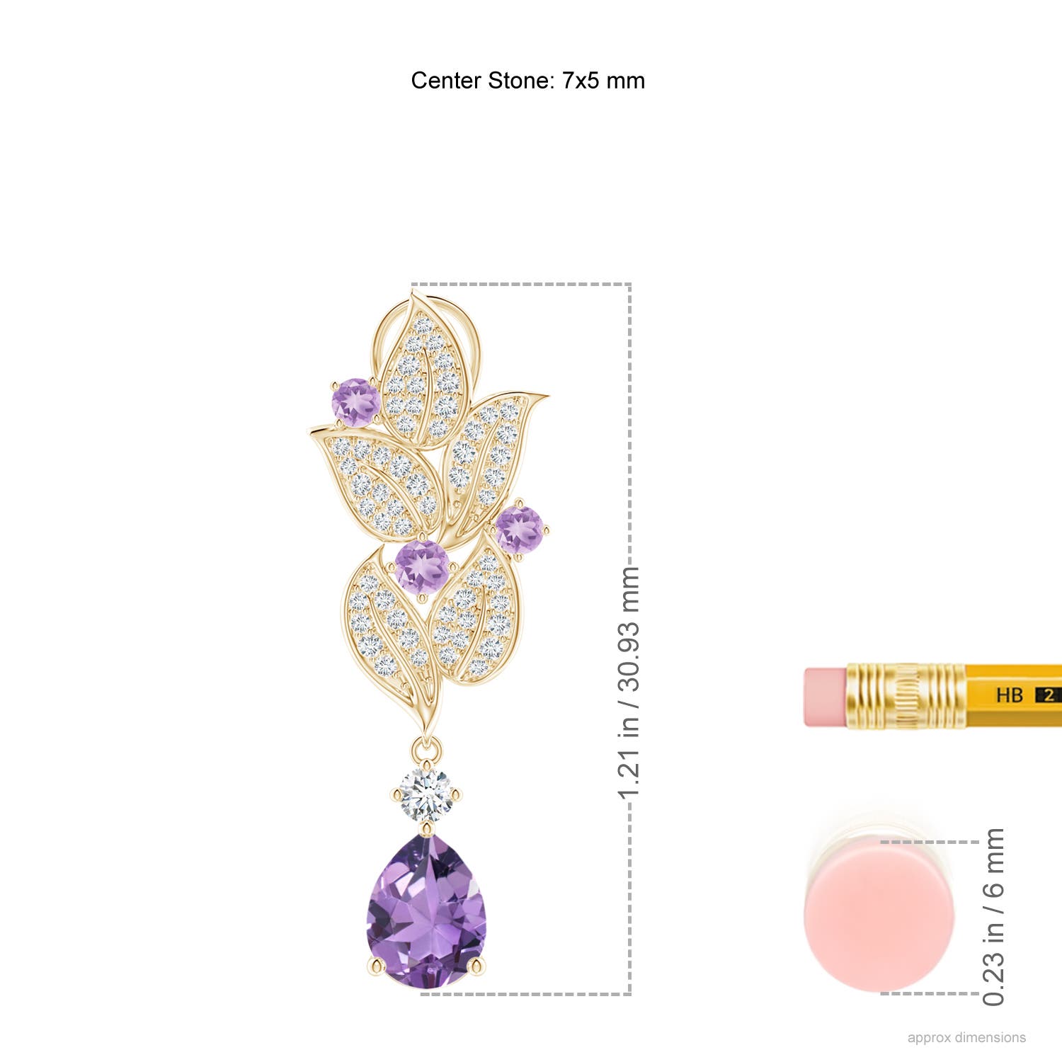 A - Amethyst / 1.98 CT / 14 KT Yellow Gold