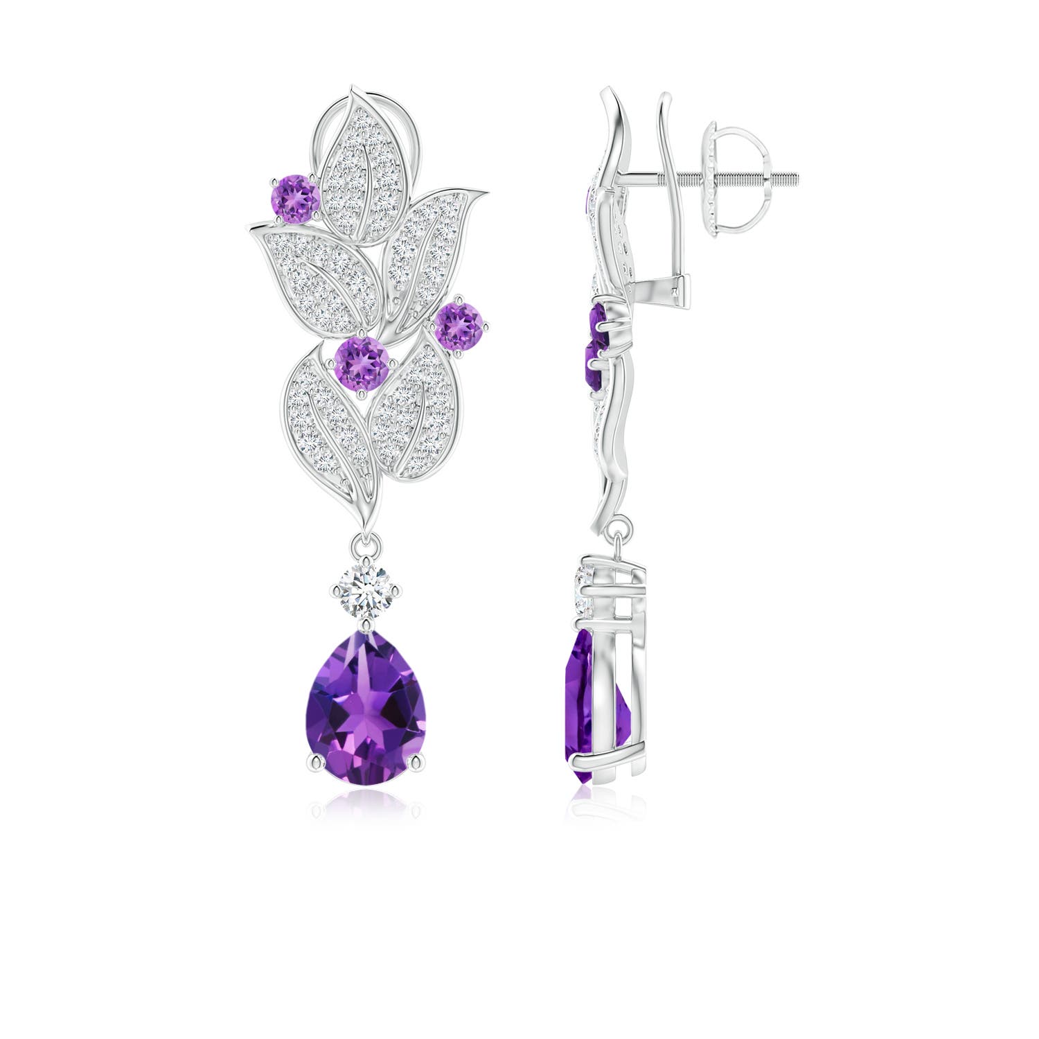 AAAA - Amethyst / 1.98 CT / 14 KT White Gold