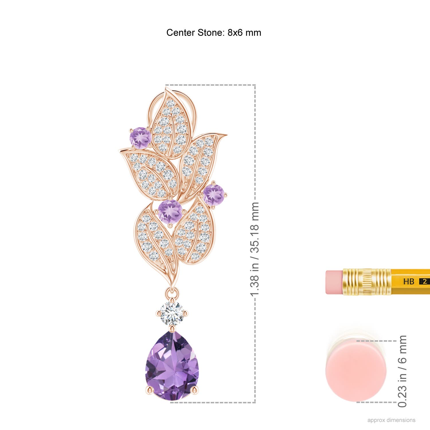 A - Amethyst / 3.11 CT / 14 KT Rose Gold