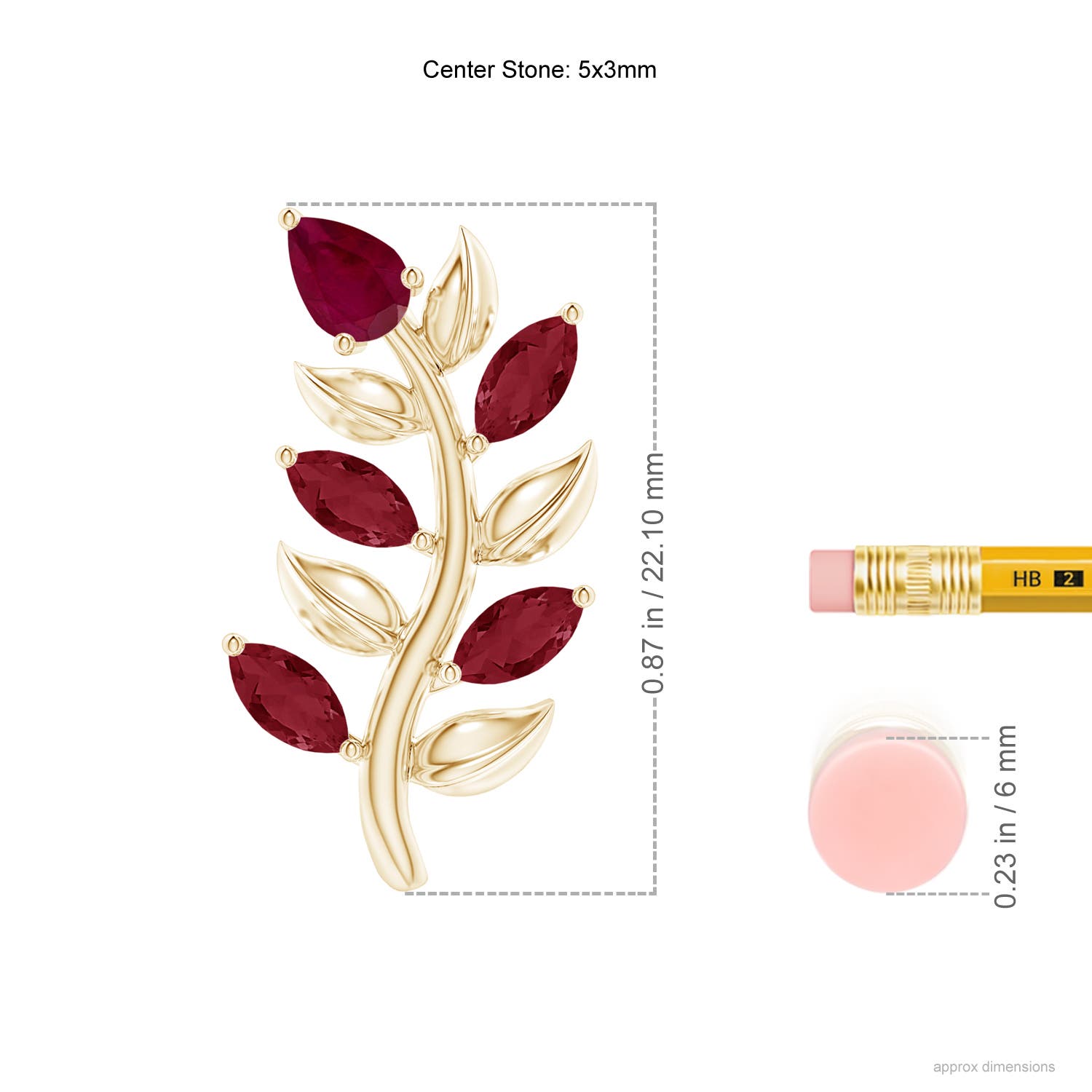 A - Ruby / 1.9 CT / 14 KT Yellow Gold