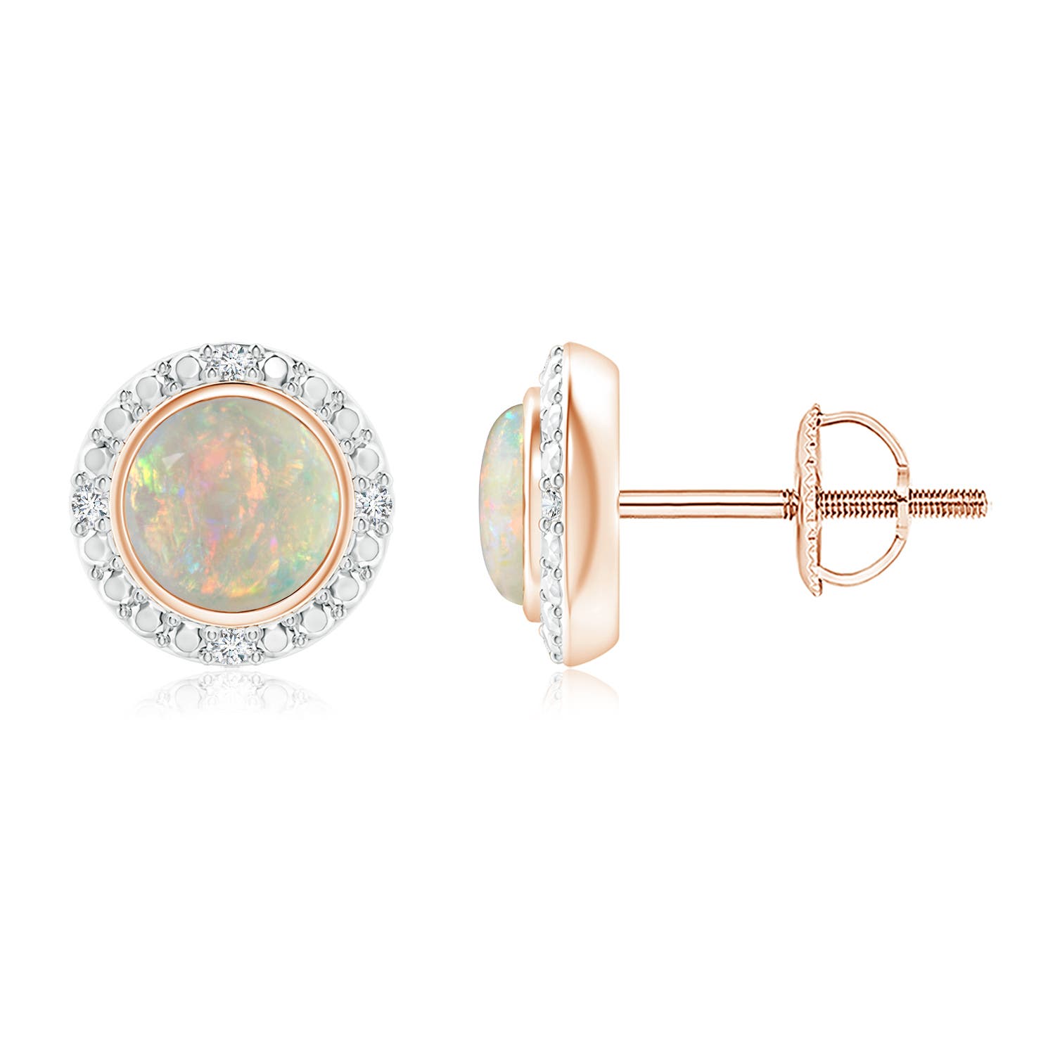 AAAA - Opal / 0.7 CT / 14 KT Rose Gold