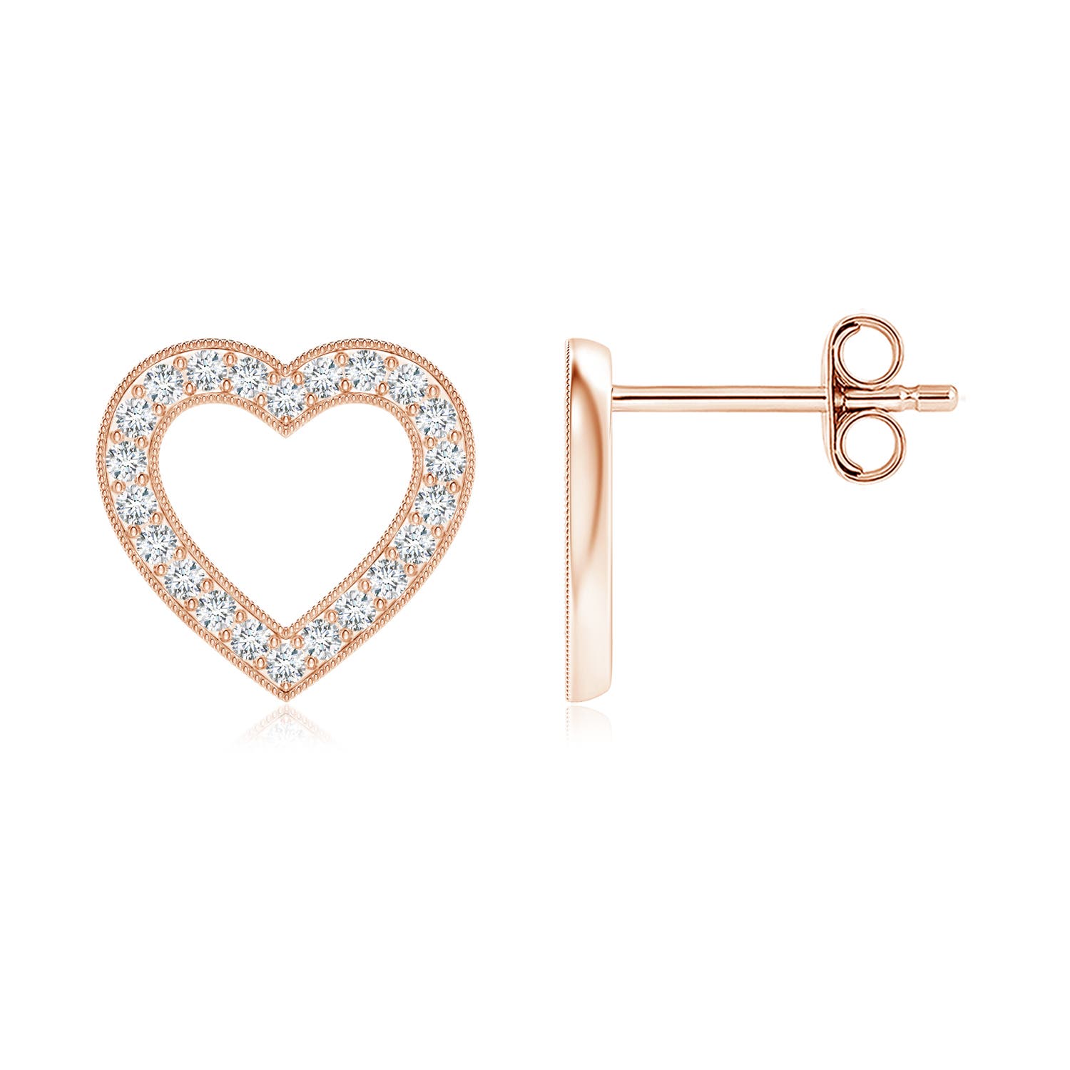 G, VS2 / 0.22 CT / 14 KT Rose Gold