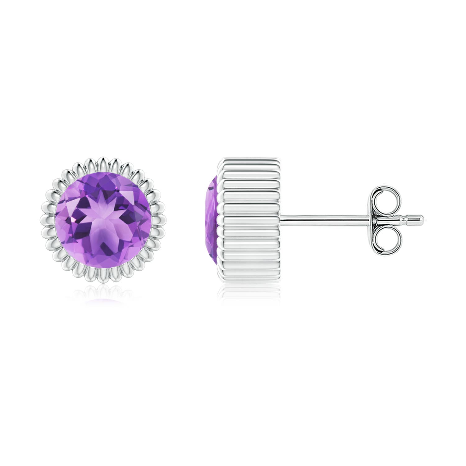 A - Amethyst / 1.6 CT / 14 KT White Gold