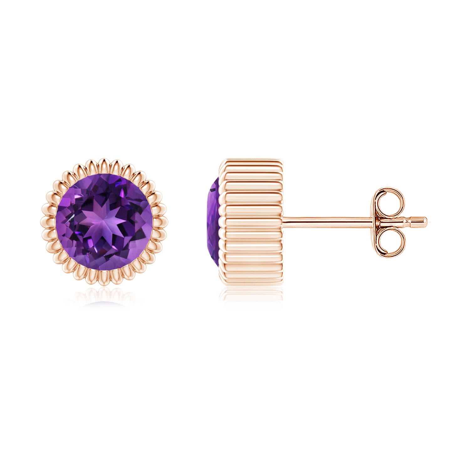 AAAA - Amethyst / 1.6 CT / 14 KT Rose Gold