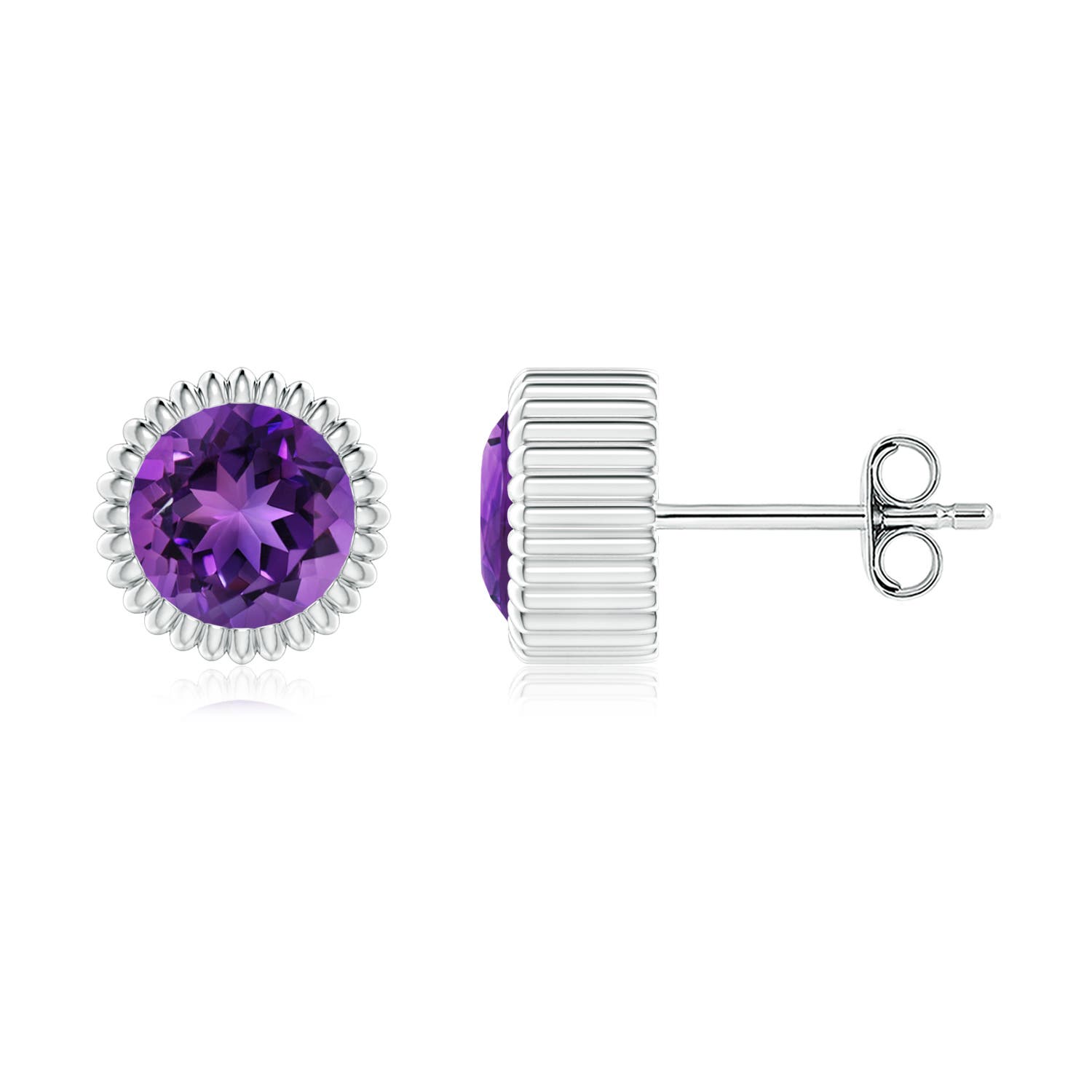 AAAA - Amethyst / 1.6 CT / 14 KT White Gold