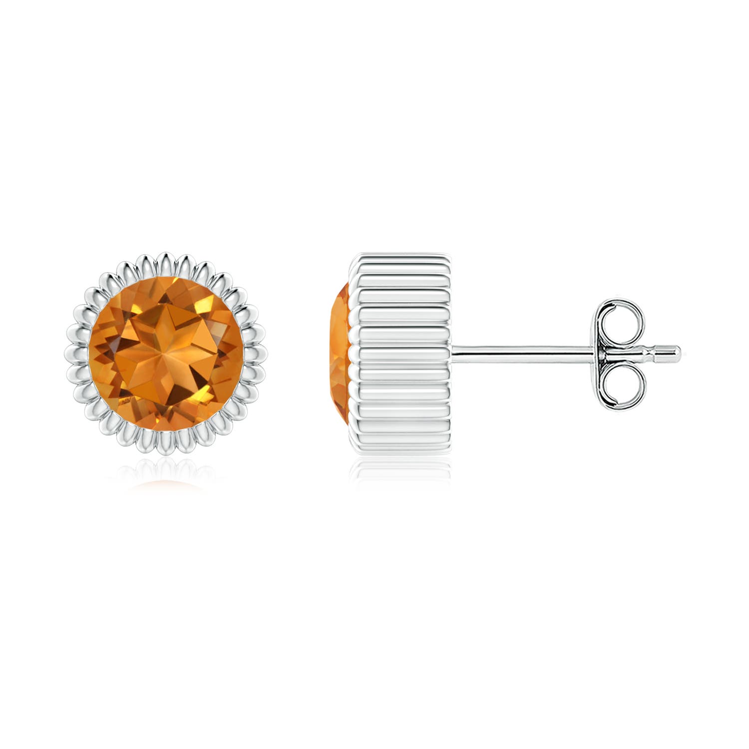 AAA - Citrine / 1.4 CT / 14 KT White Gold