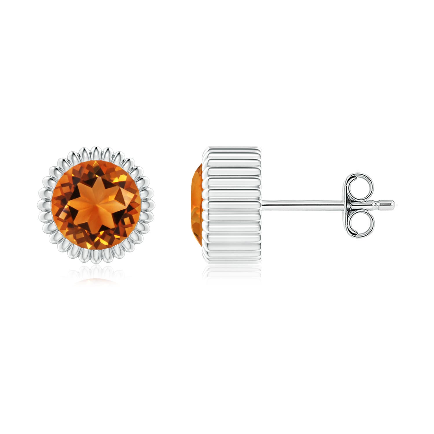 AAAA - Citrine / 1.4 CT / 14 KT White Gold