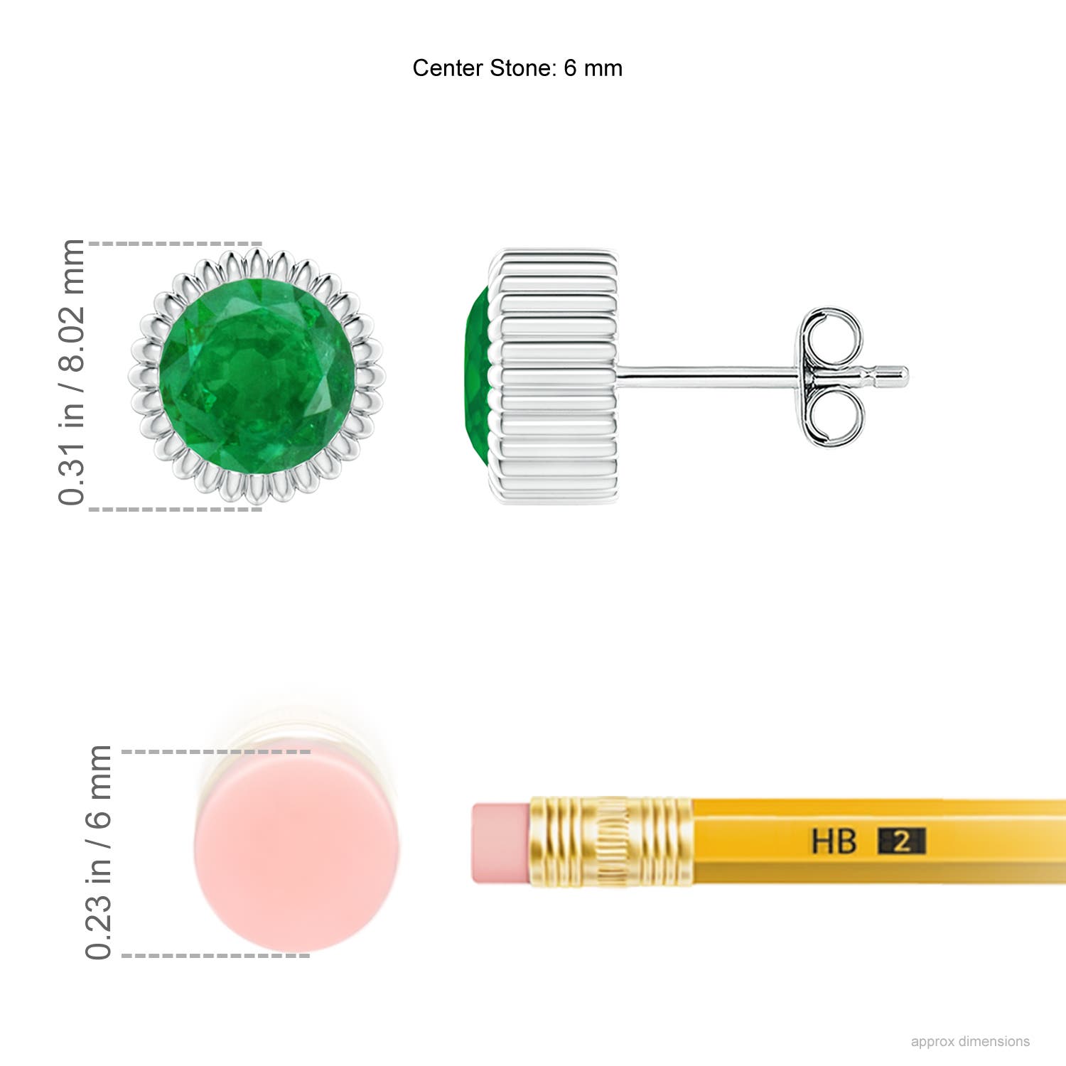 AA - Emerald / 1.5 CT / 14 KT White Gold