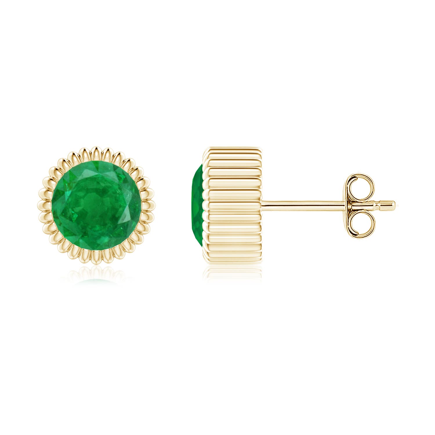 AA - Emerald / 1.5 CT / 14 KT Yellow Gold