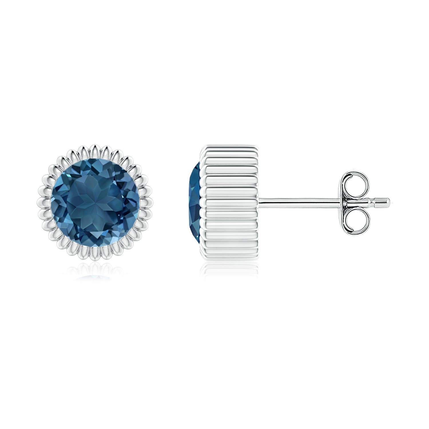 AA - London Blue Topaz / 1.9 CT / 14 KT White Gold