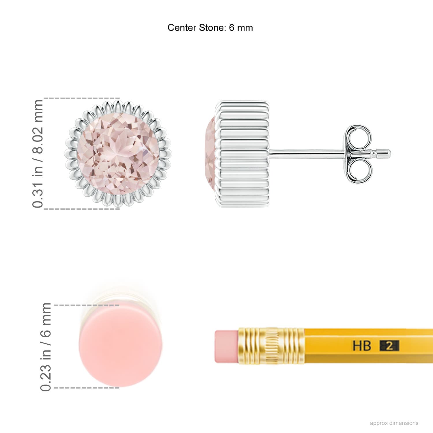 A - Morganite / 1.4 CT / 14 KT White Gold