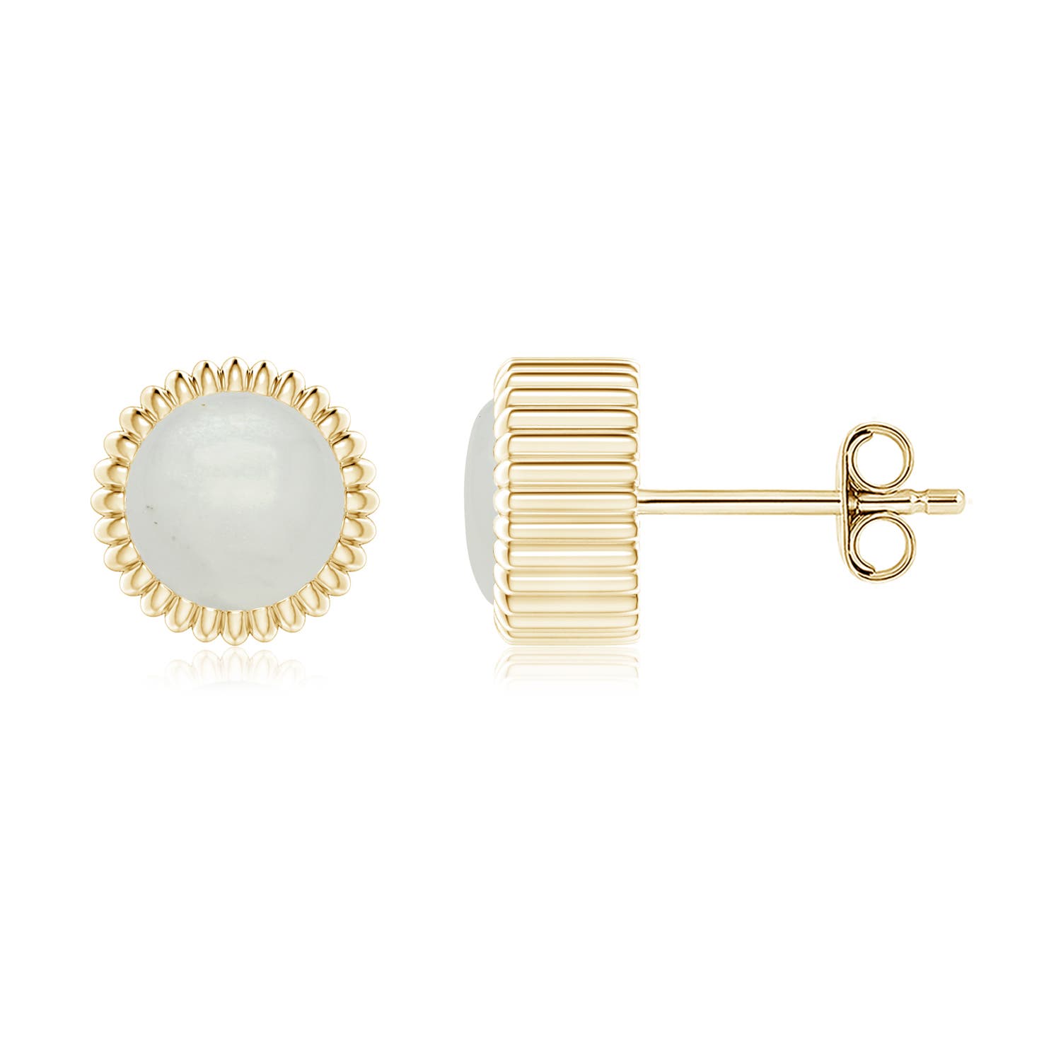 A - Moonstone / 1.6 CT / 14 KT Yellow Gold