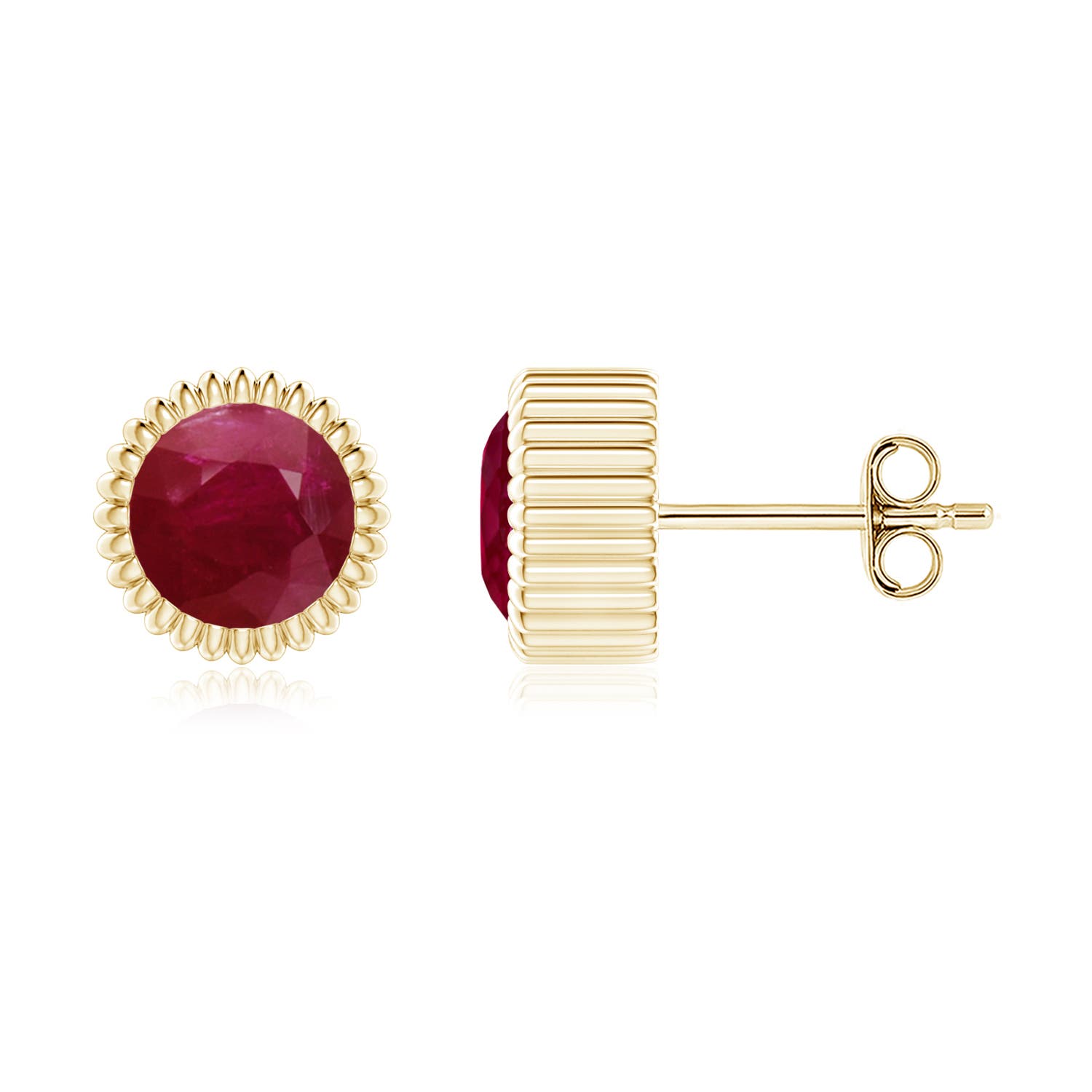 A - Ruby / 2 CT / 14 KT Yellow Gold